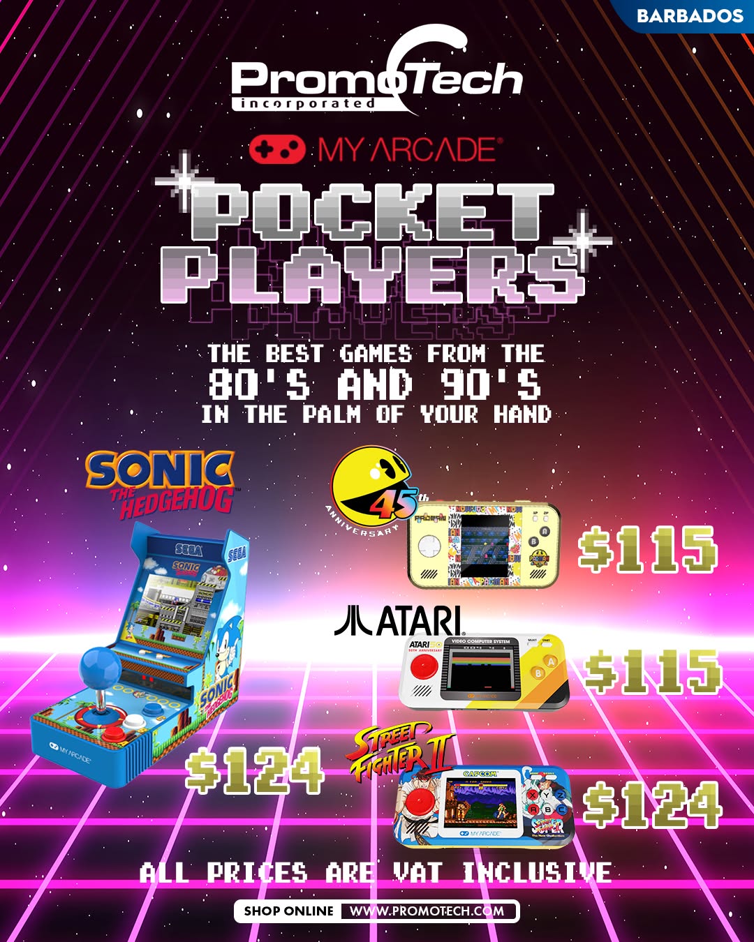 My Arcade Retro Gaming – Pocket Players, Pixel Pockets & Micro Players Now Available at Promotech