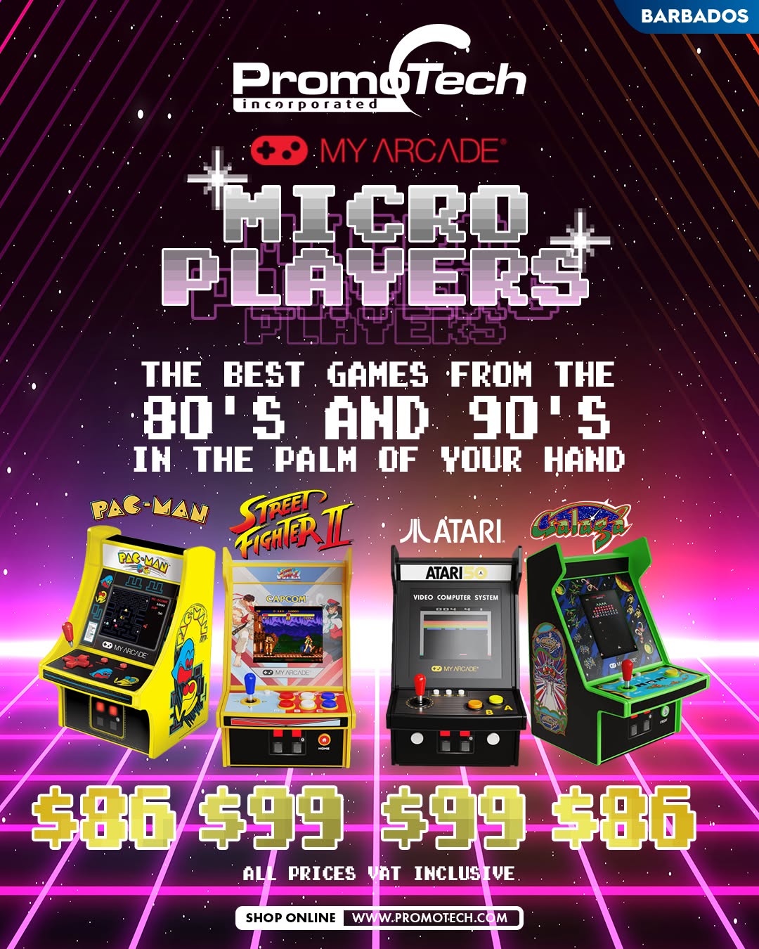 My Arcade Micro Players - Retro Gaming Cabinets from $86 at Promotech