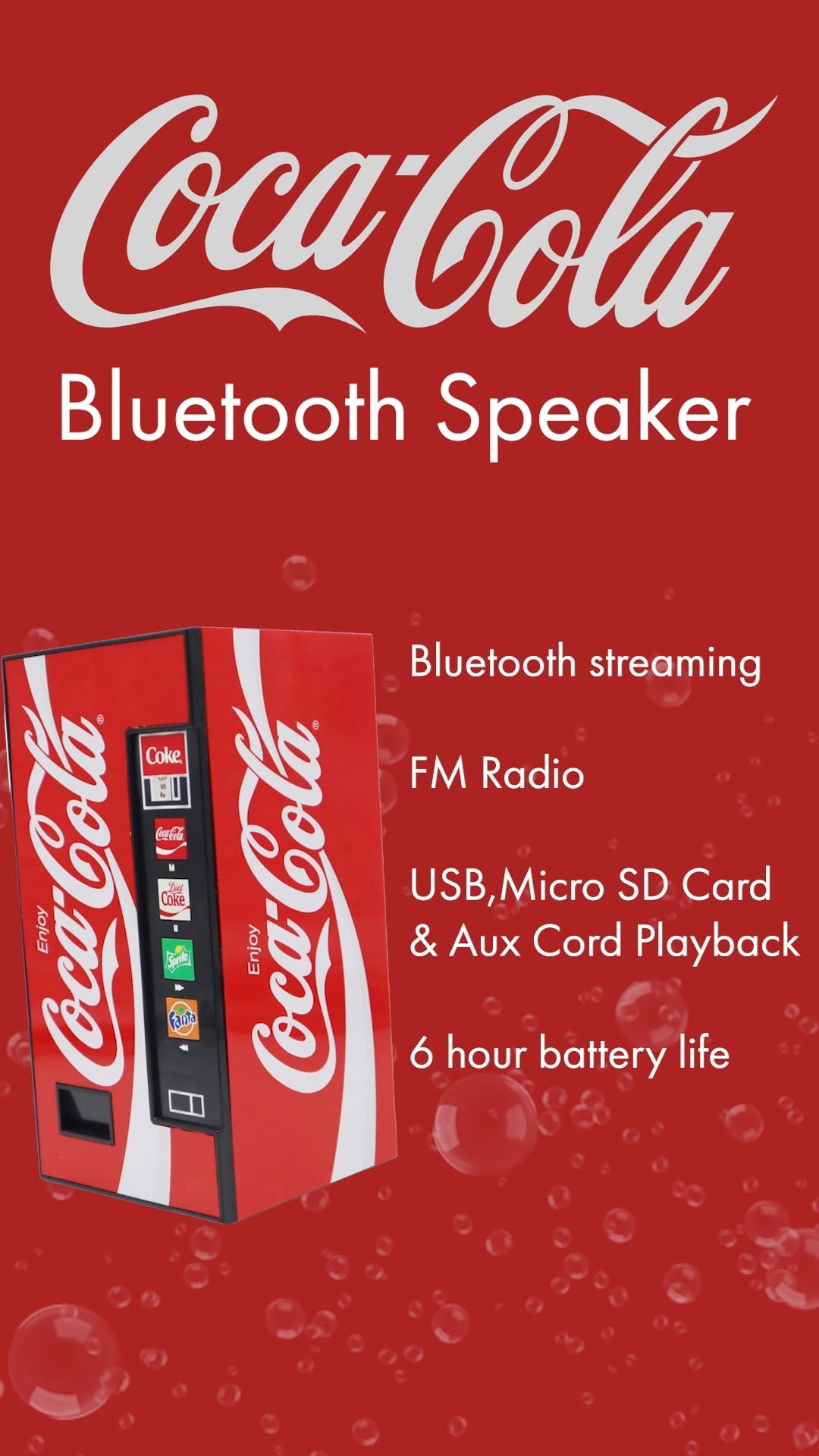 Coca-Cola Bluetooth Speaker – $89 at Promotech