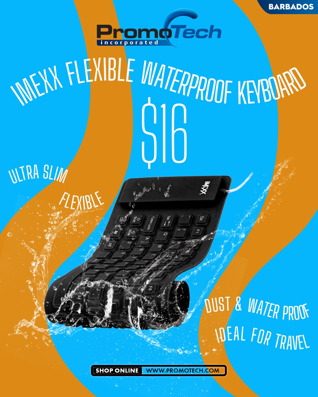 Imexx Flexible Waterproof Keyboard – Now $16 at Promotech