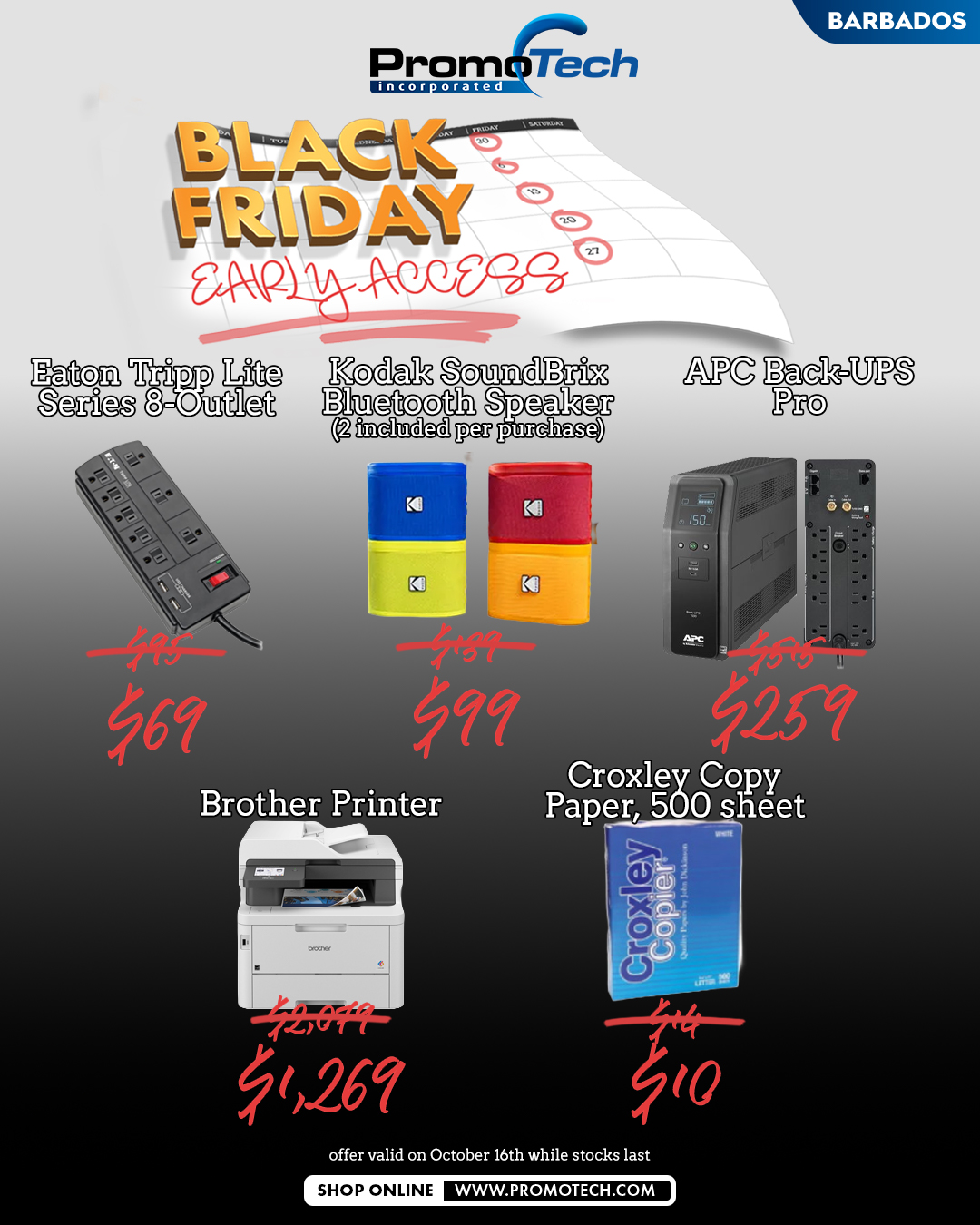 Promotech Black Friday Early Access – One-Day Doorbuster Deals (Oct 16)