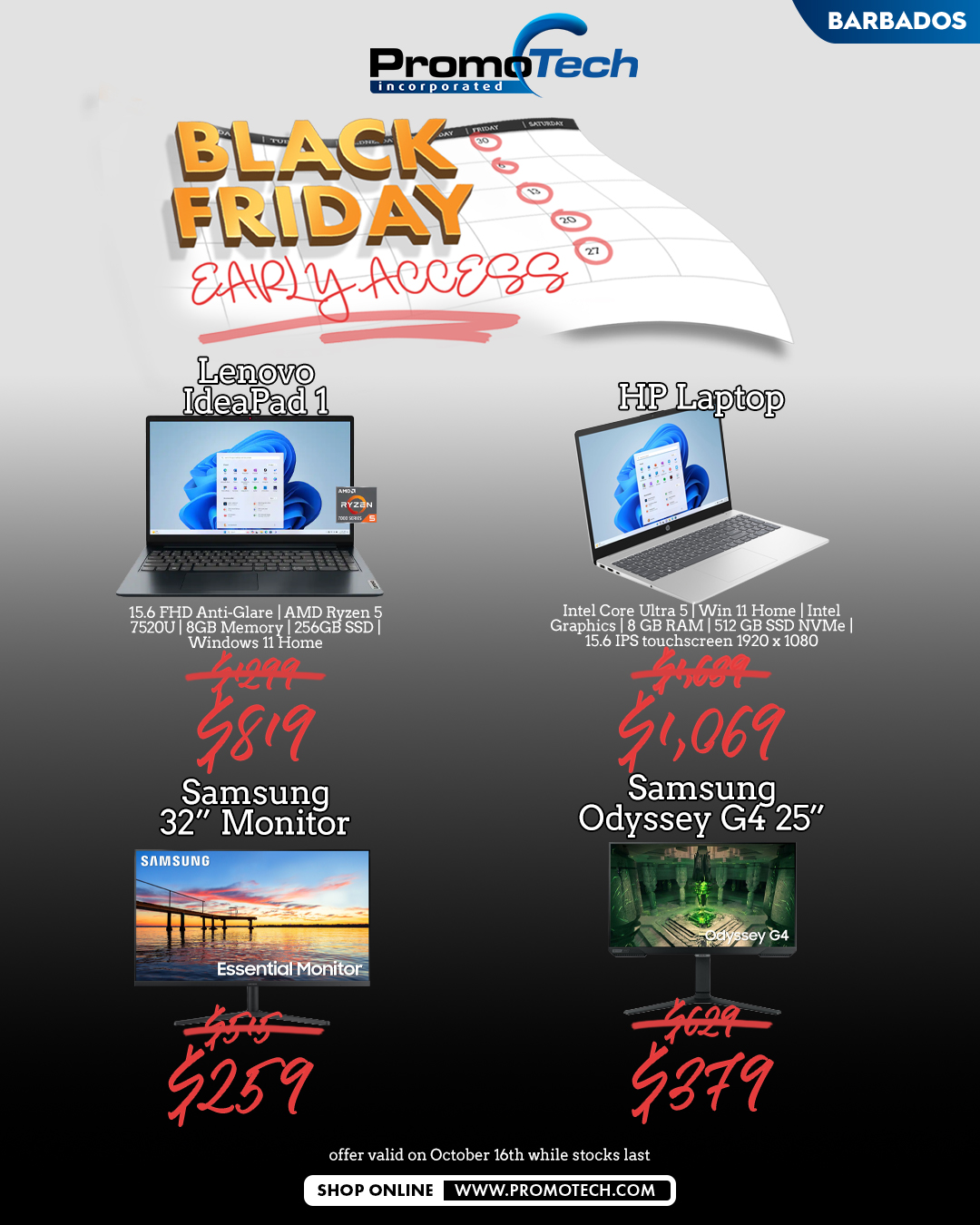 Promotech Black Friday Early Access – One-Day Doorbuster Deals (Oct 16)
