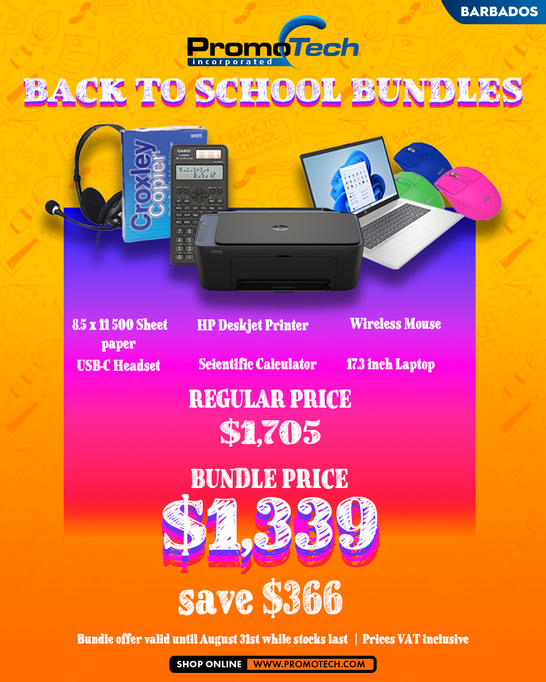 Promotech Back-to-School Bundles – Save Up to $366
