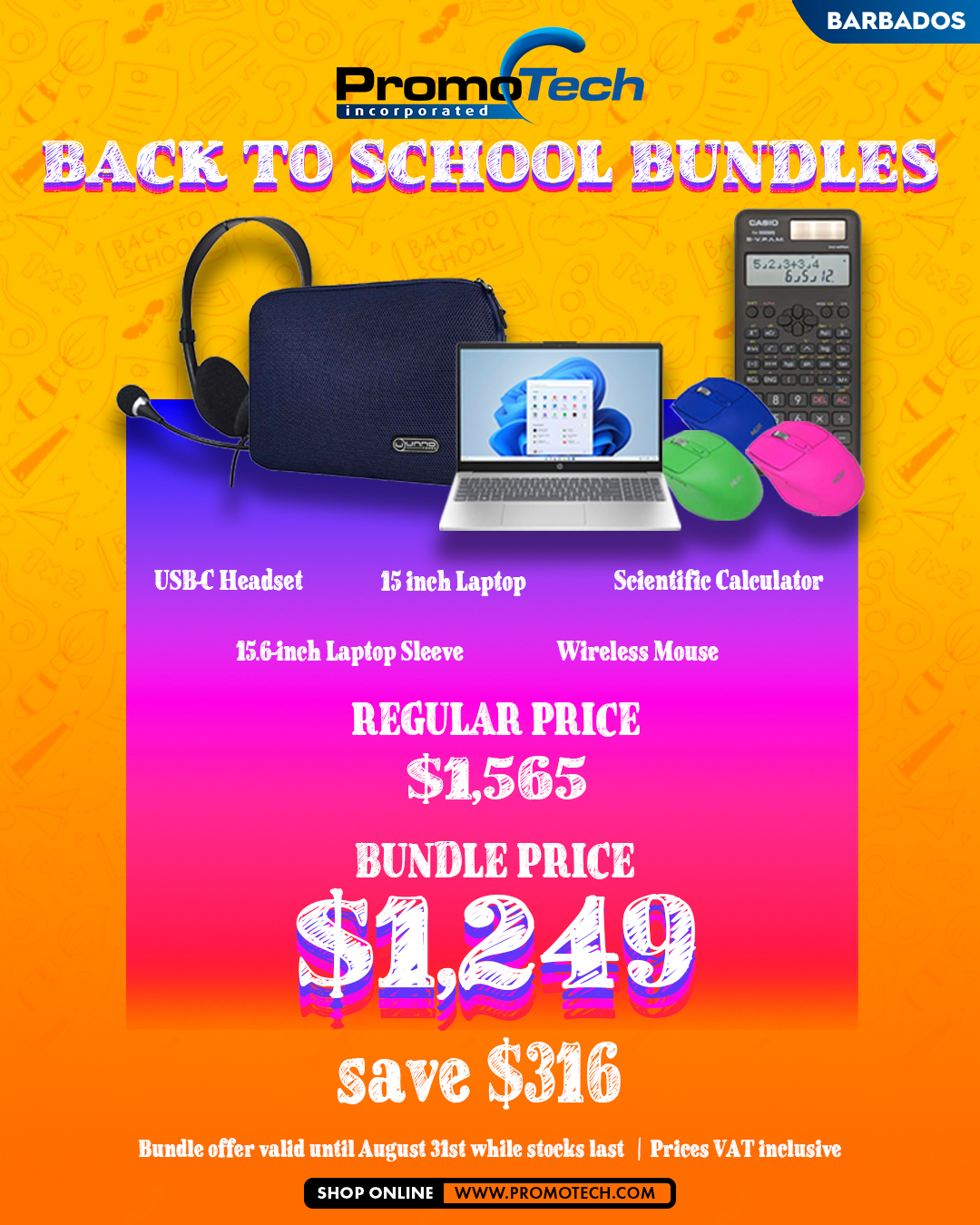 Promotech Back-to-School Bundles – Save Up to $366