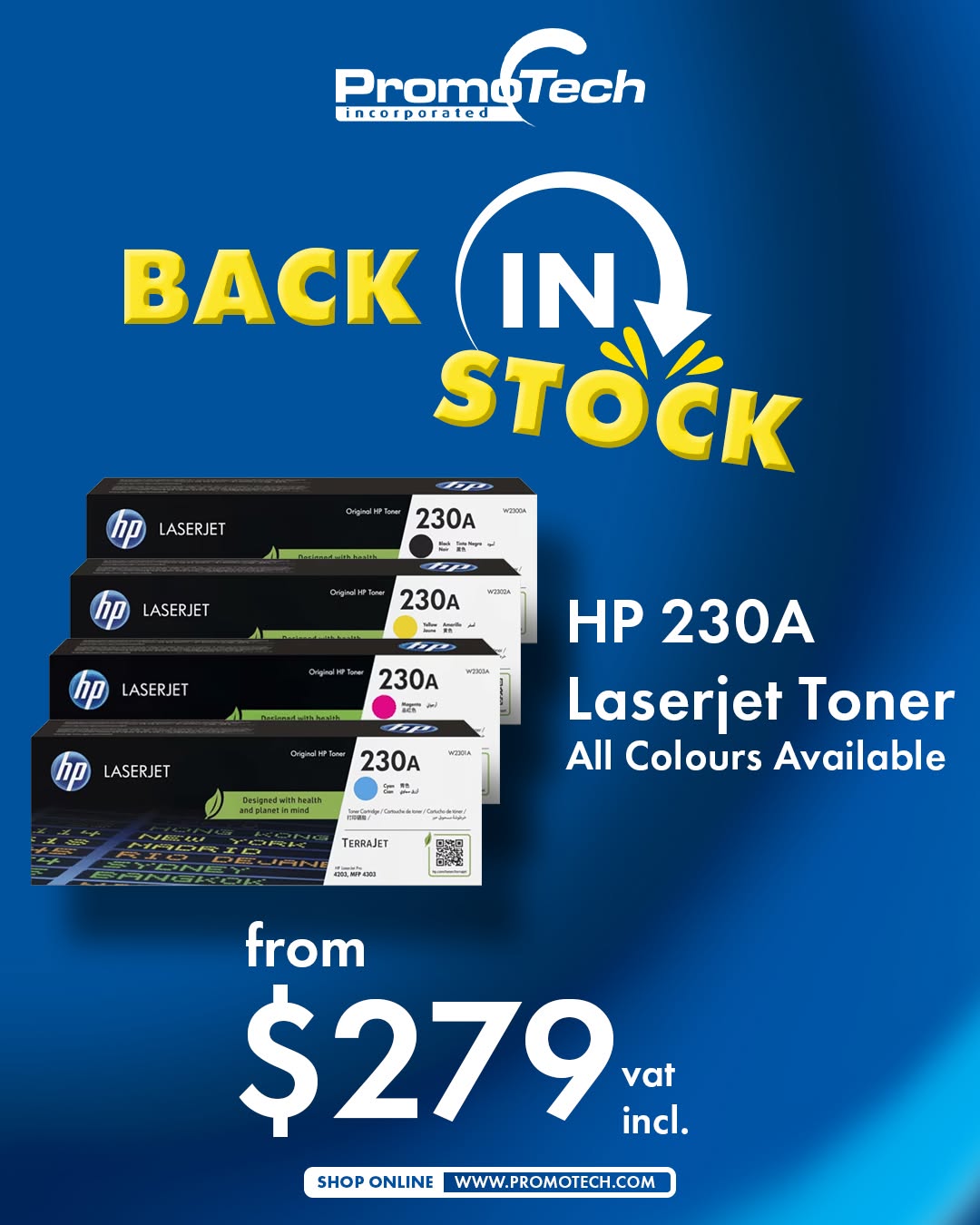 HP 230A LaserJet Toner Back in Stock – From $279 VAT Incl.