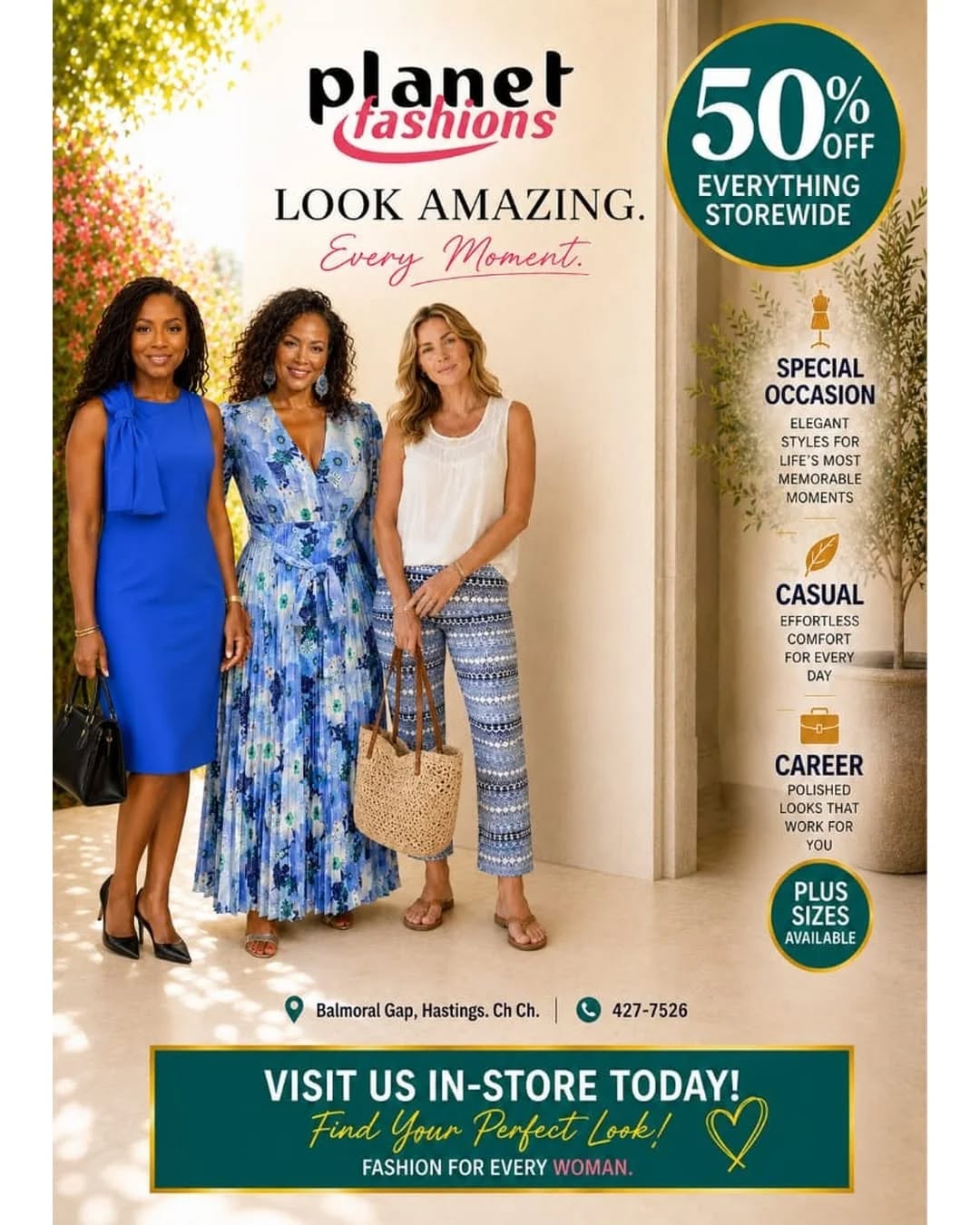 50% Off Everything Storewide at Planet Fashions