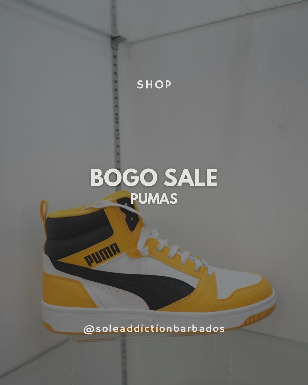 BOGO Sale on Puma Sneakers at Sole Addiction Barbados