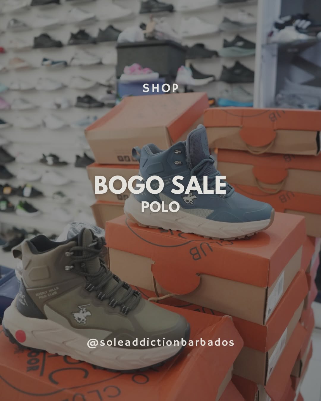 BOGO Sale – Buy One Get One FREE on Polo Shoes at Sole Addiction Barbados