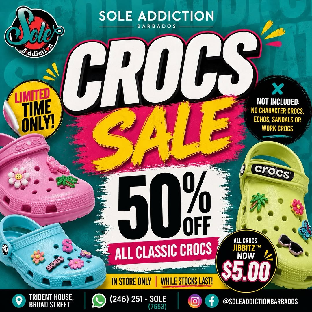 Crocs Sale – 50% Off All Classic Crocs + Jibbitz™ Now $5