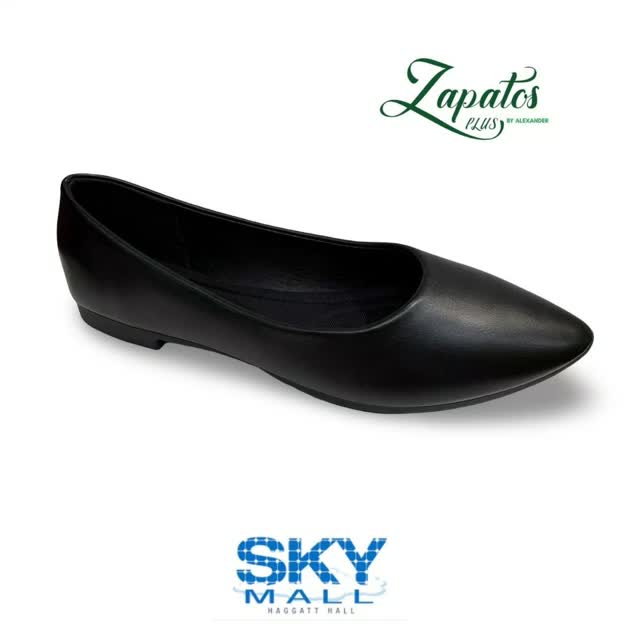 Ladies' Black Work Flats – $65 at Zapatos Plus