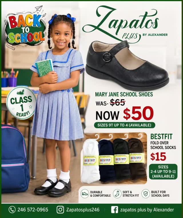 Back to School Sale – Mary Jane School Shoes & Socks at Zapatos Plus