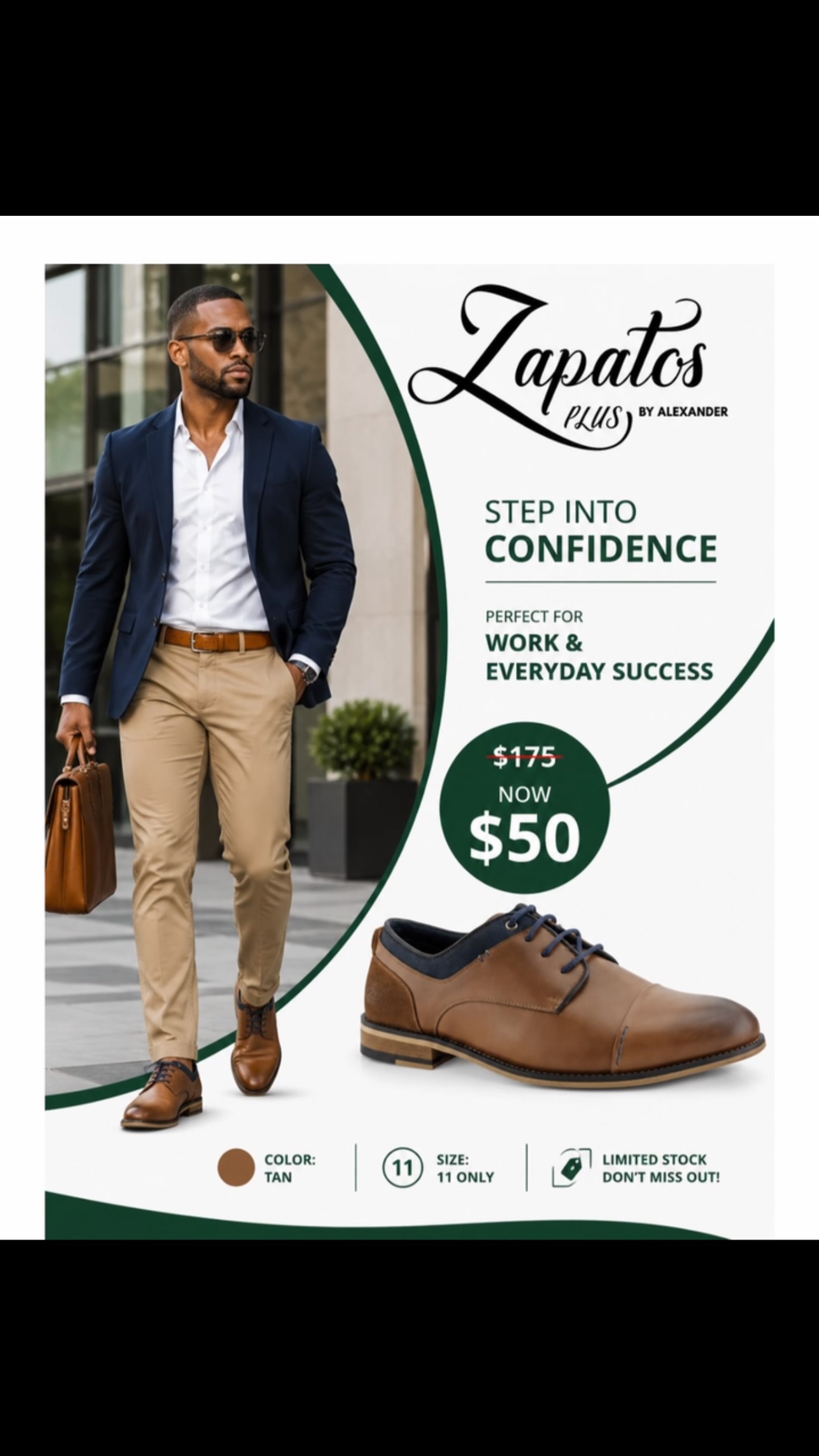 Men's Dress Shoes – Was $175, Now $50 | Zapatos Plus