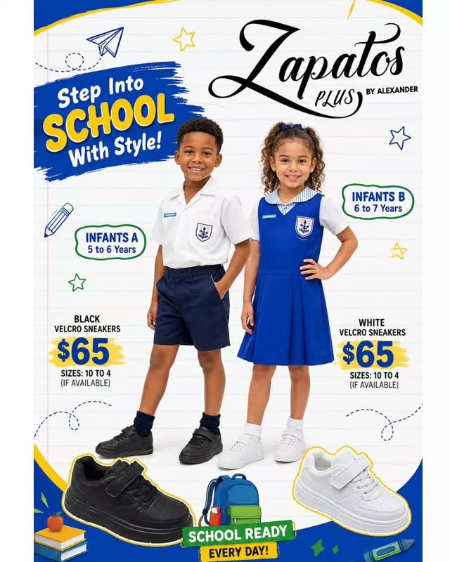 Back to School Sale at Zapatos Plus – Kids' School Shoes from $65