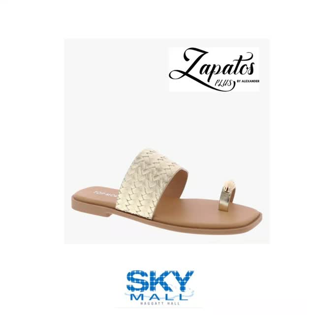 Ladies' Woven Sandals – $55 at Zapatos Plus