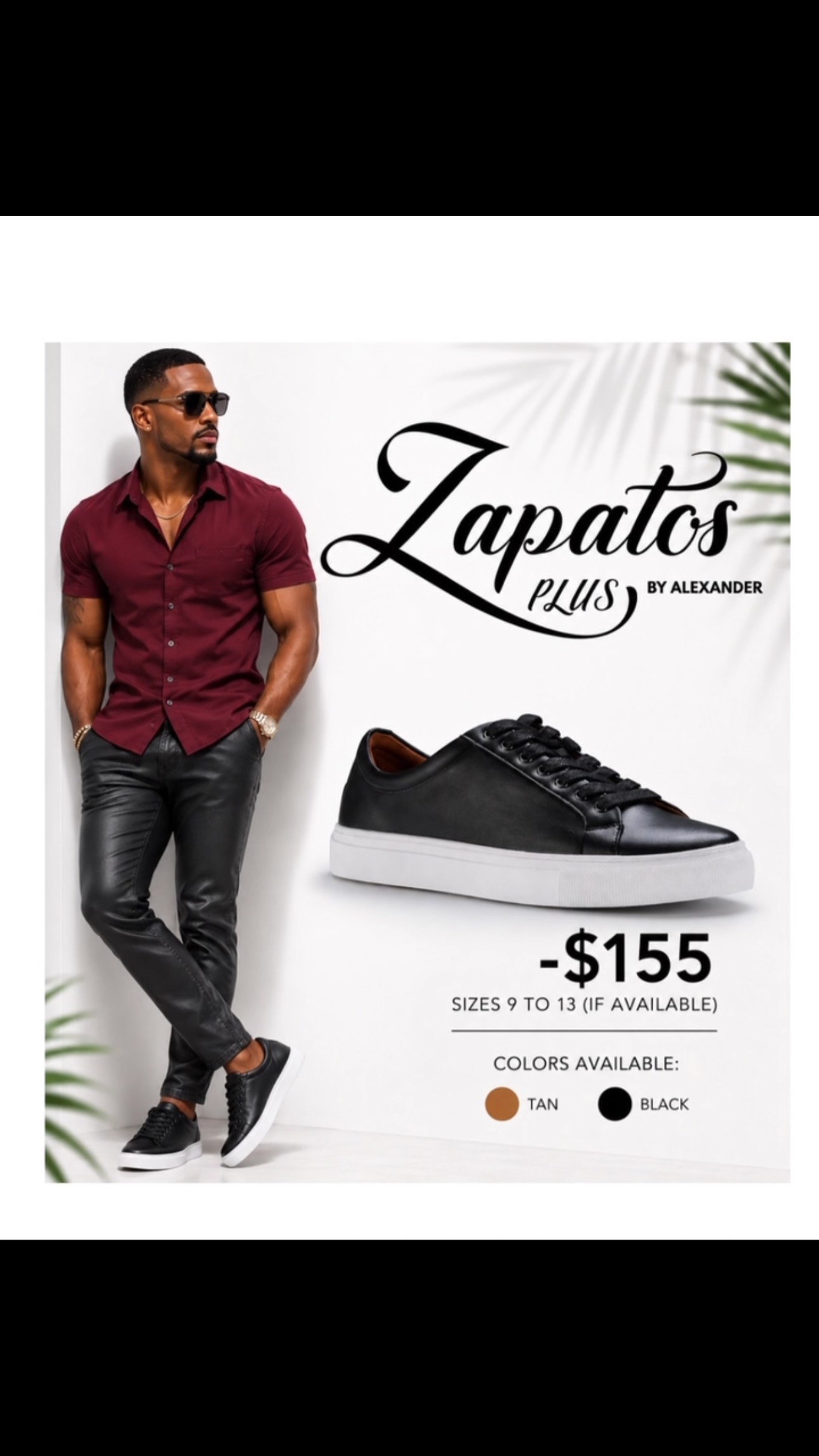 Zapatos Plus Men's Sneakers – From $155 BBD | Sizes 9–13