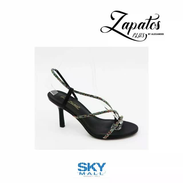 Stylish Rhinestone Heeled Sandals – $95 at Zapatos Plus