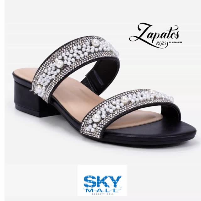Zapatos Plus Pearl & Rhinestone Sandals – $75 at Sky Mall