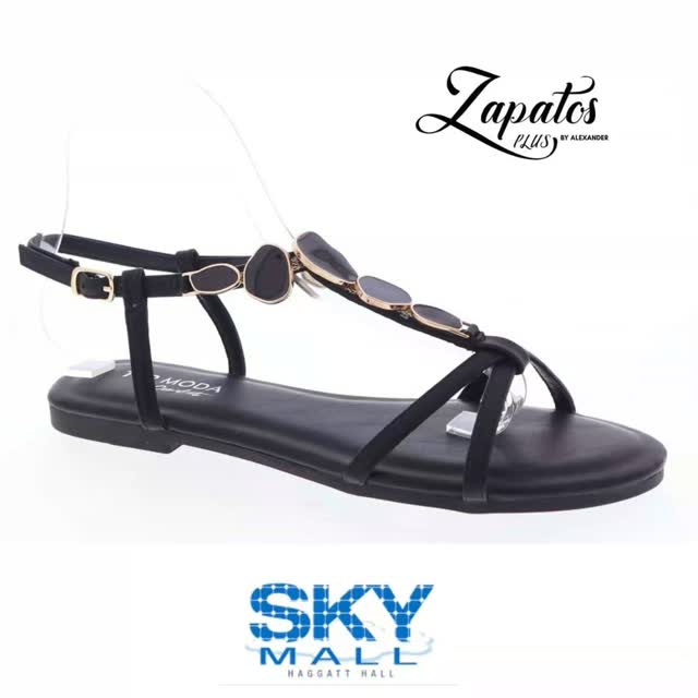 Ladies' Black Sandals – $65 at Zapatos Plus