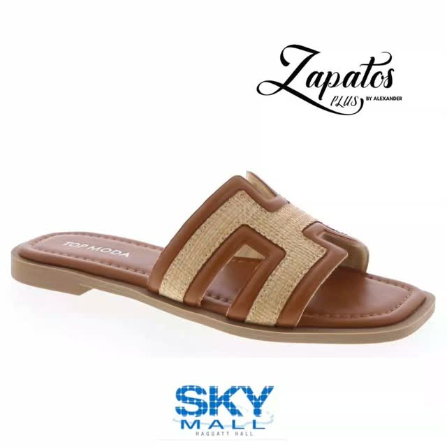 Ladies Tan Slippers – $55 at Zapatos Plus