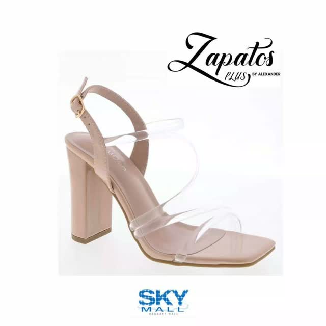 Stylish Clear Strap Heels – $95 at Zapatos Plus