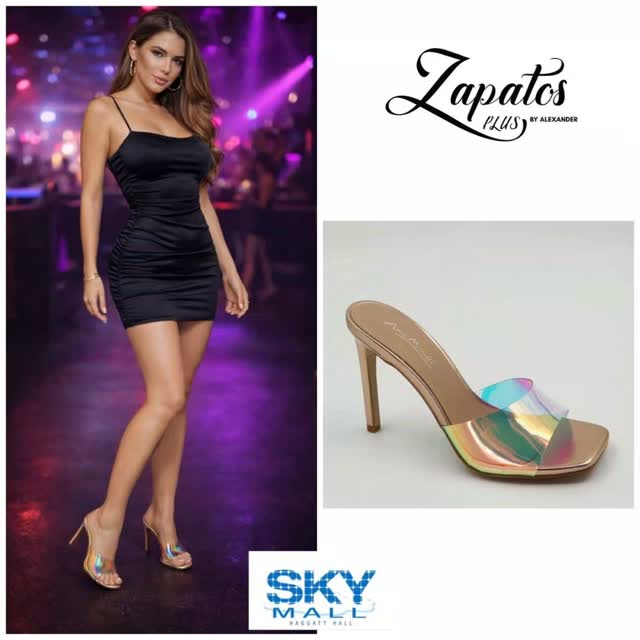 Classy Multicolor Heels – $95 at Zapatos Plus