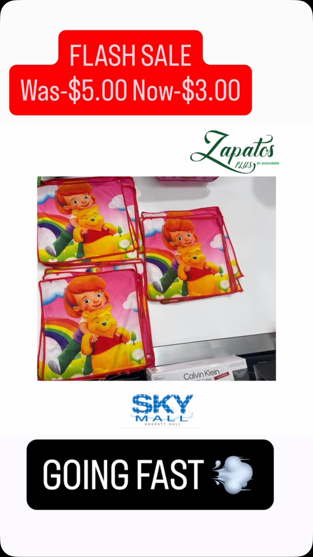 Flash Sale – Winnie the Pooh Kids Bags: Was $5.00, Now $3.00