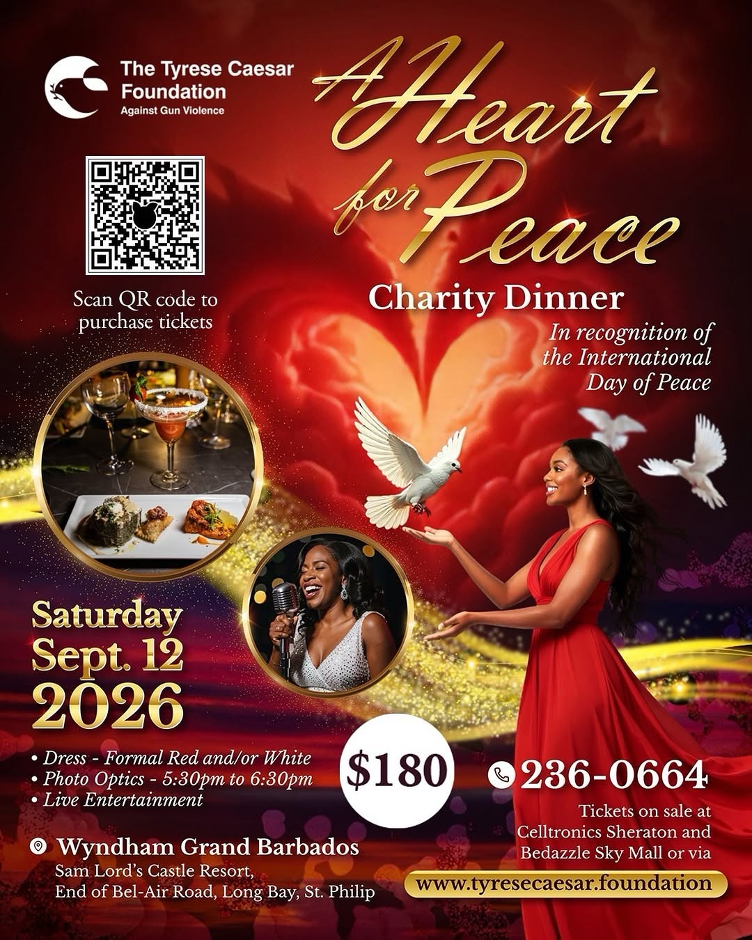 A Heart for Peace Charity Dinner – Tickets at Bedazzle Sky Mall