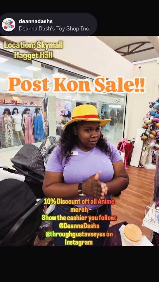 Post-AnimeKon Sale – 10% Off All Anime Merch at Deanna Dash's Toy Shop