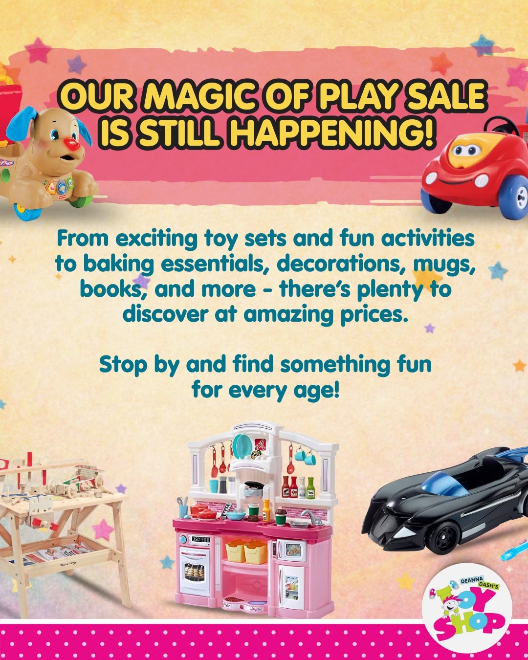 Magic of Play Sale – Save Up to 80% OFF at Deanna Dash's Toy Shop