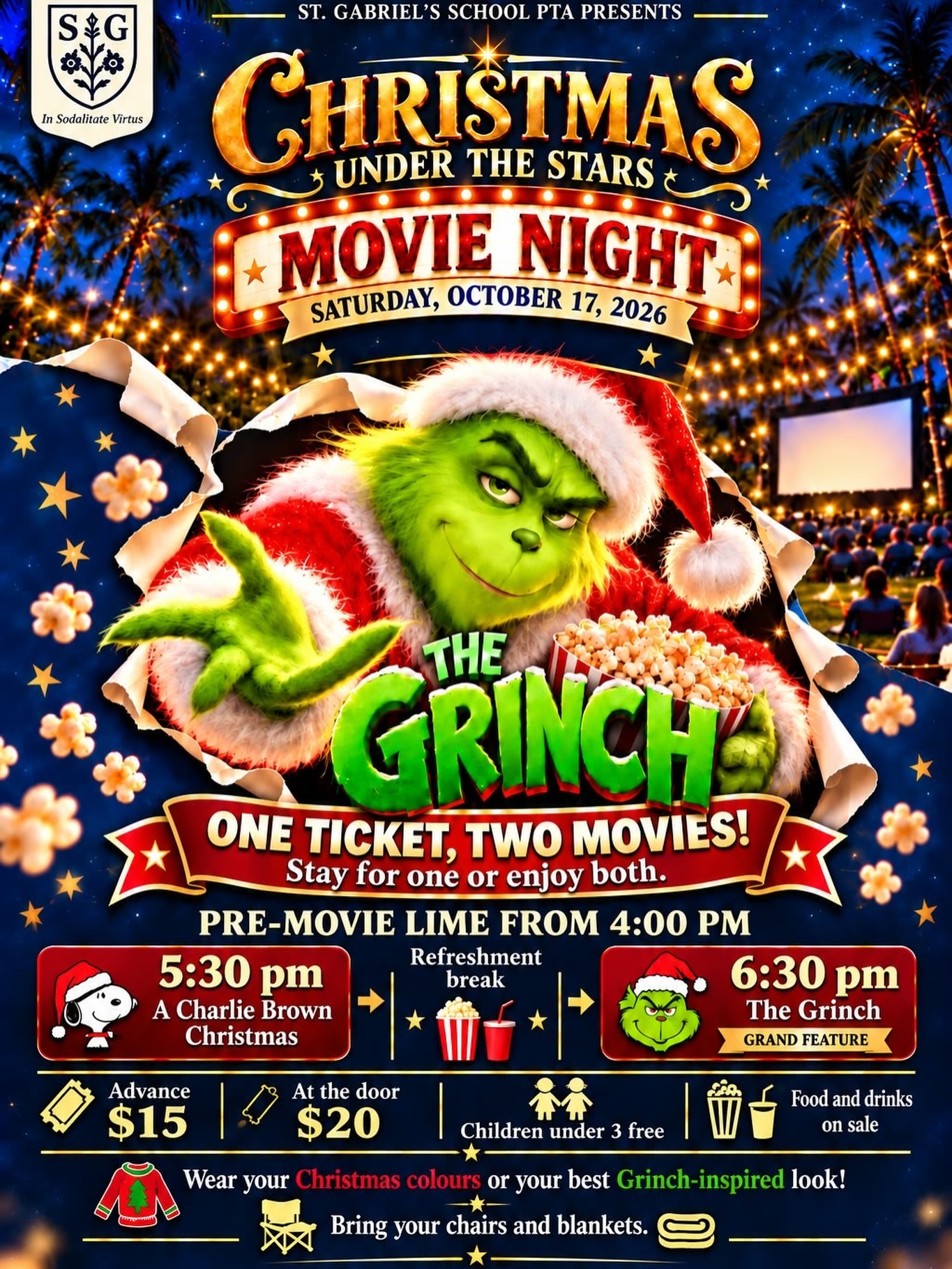 Christmas Under the Stars Movie Night – Two Movies for One Ticket