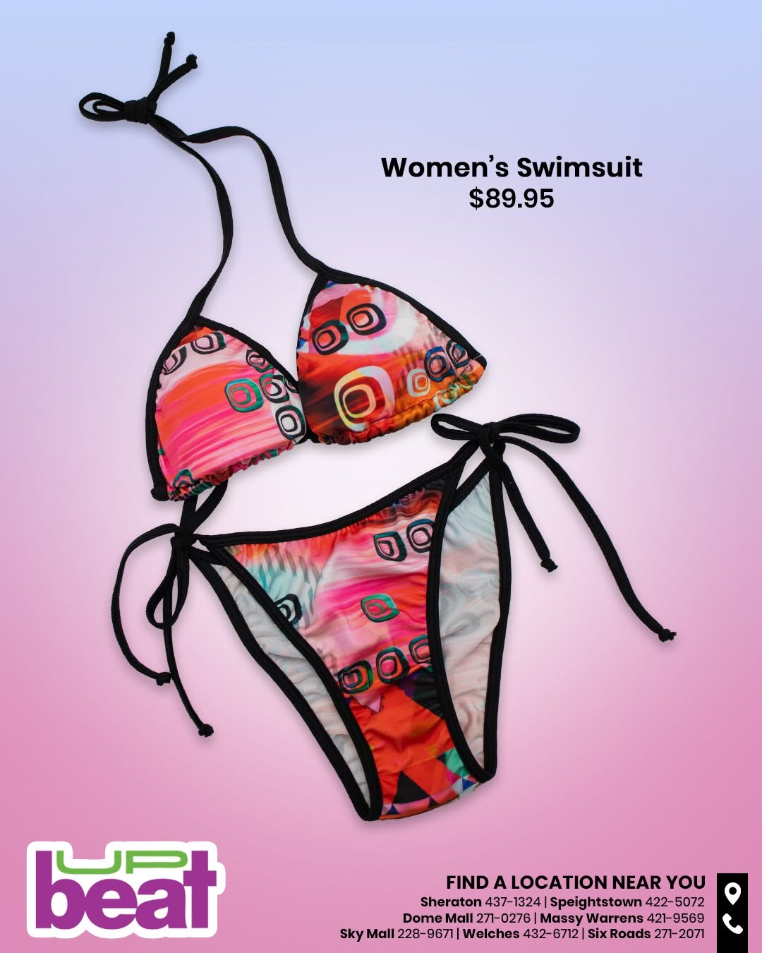 Women's Swimsuit – $89.95 at Up Beat Barbados
