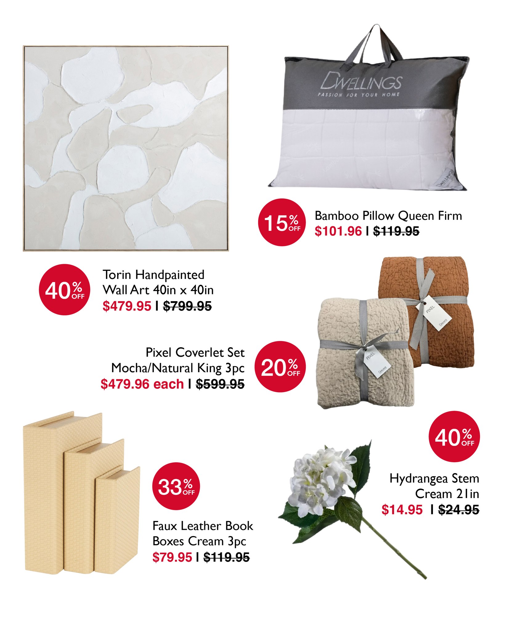 Dwellings Sizzling Sale – Up to 50% Off Décor & Bed & Bath, Up to 70% Off Clearance