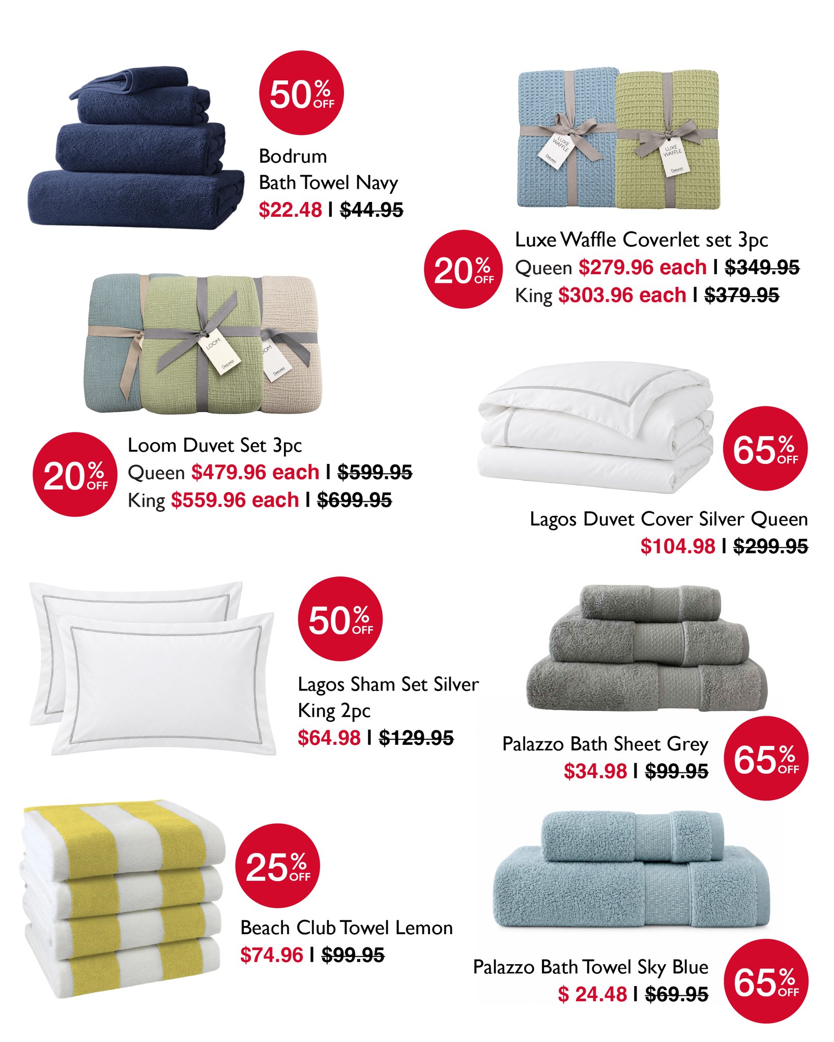 Dwellings Last Chance Sale: Up to 65% Off Clearance Bed & Bath Linens