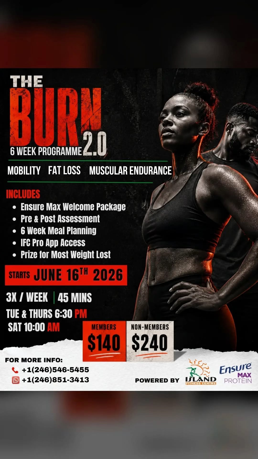 The Burn 2.0 – 6-Week Fitness Programme at Island Fitness Centre