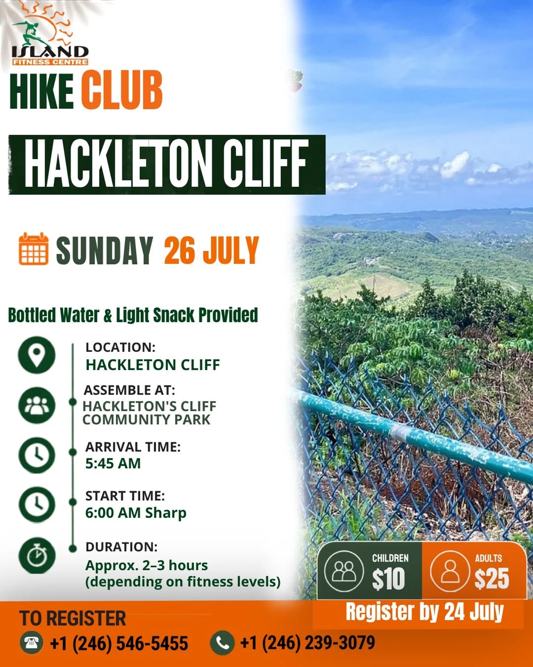 Hike Club – Hackleton Cliff | Adults $25 / Children $10
