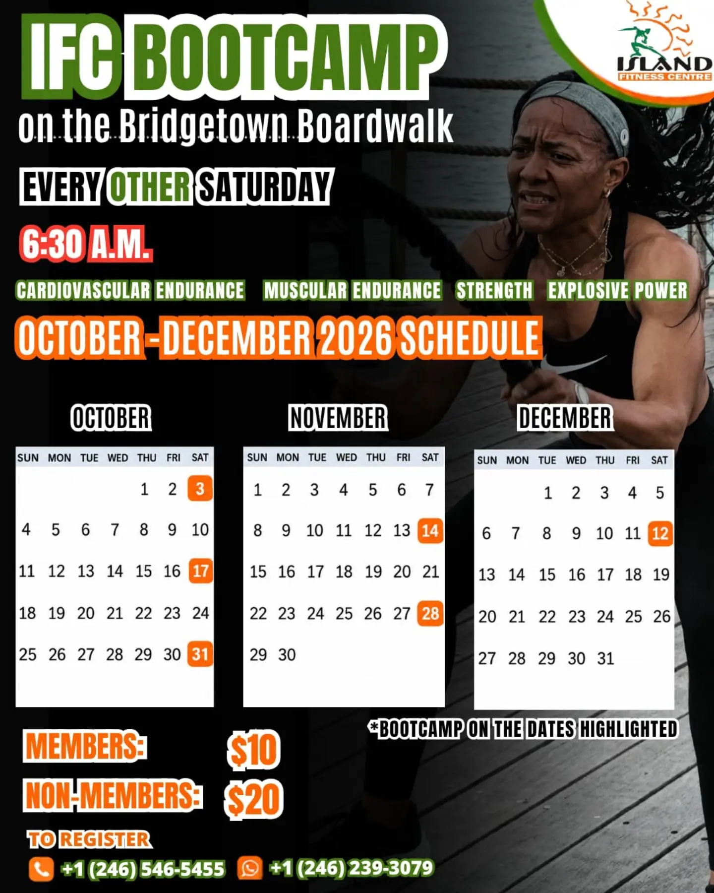IFC Bootcamp on the Bridgetown Boardwalk – Oct to Dec 2026