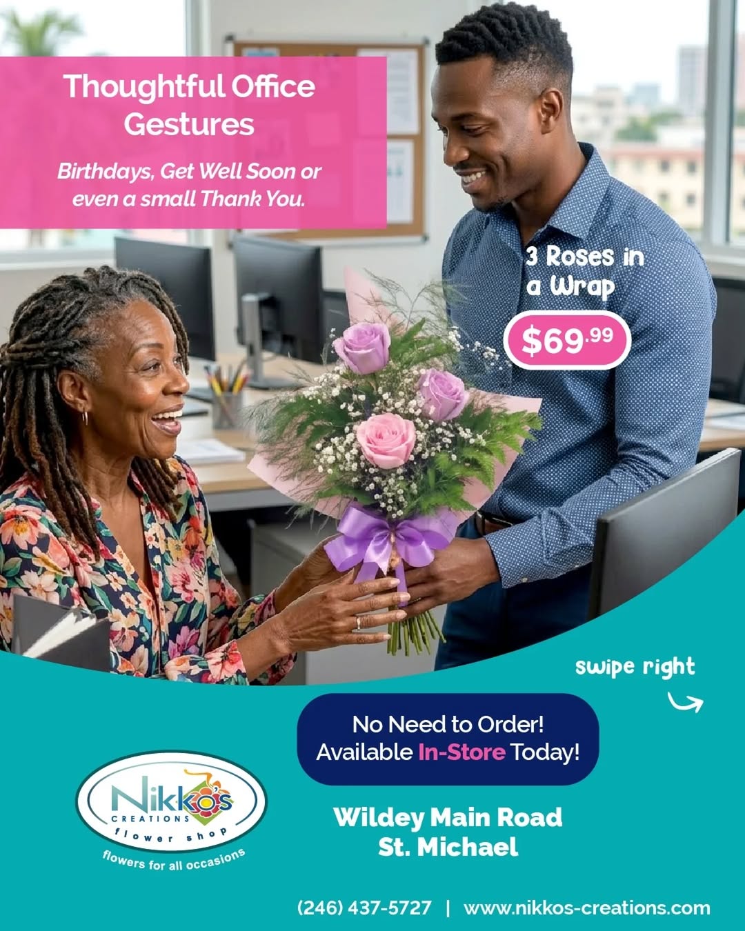 Grab & Go Flowers Now Available In-Store at Nikko's Creations