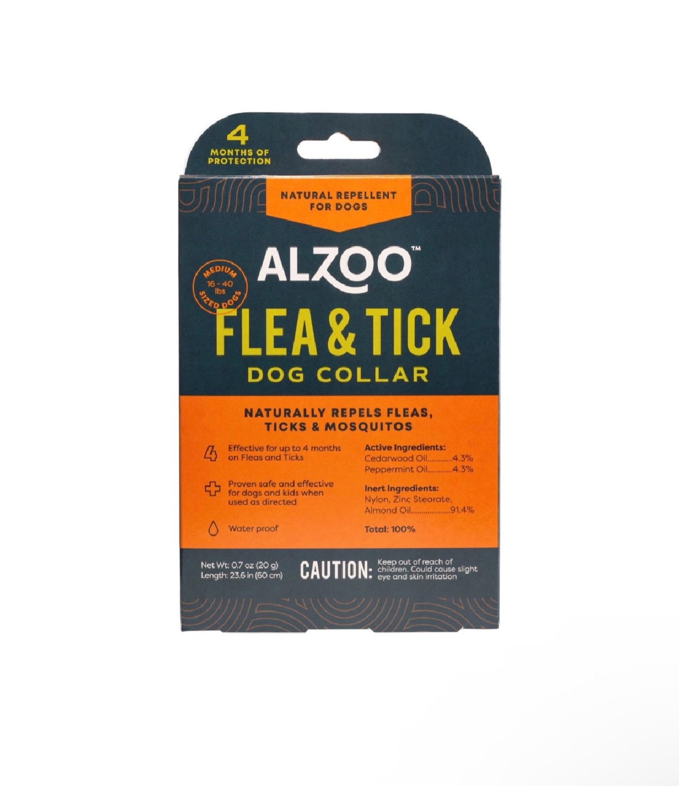 ALZOO Natural Flea & Tick Dog Collar – Medium $35 BBD | Large $40 BBD