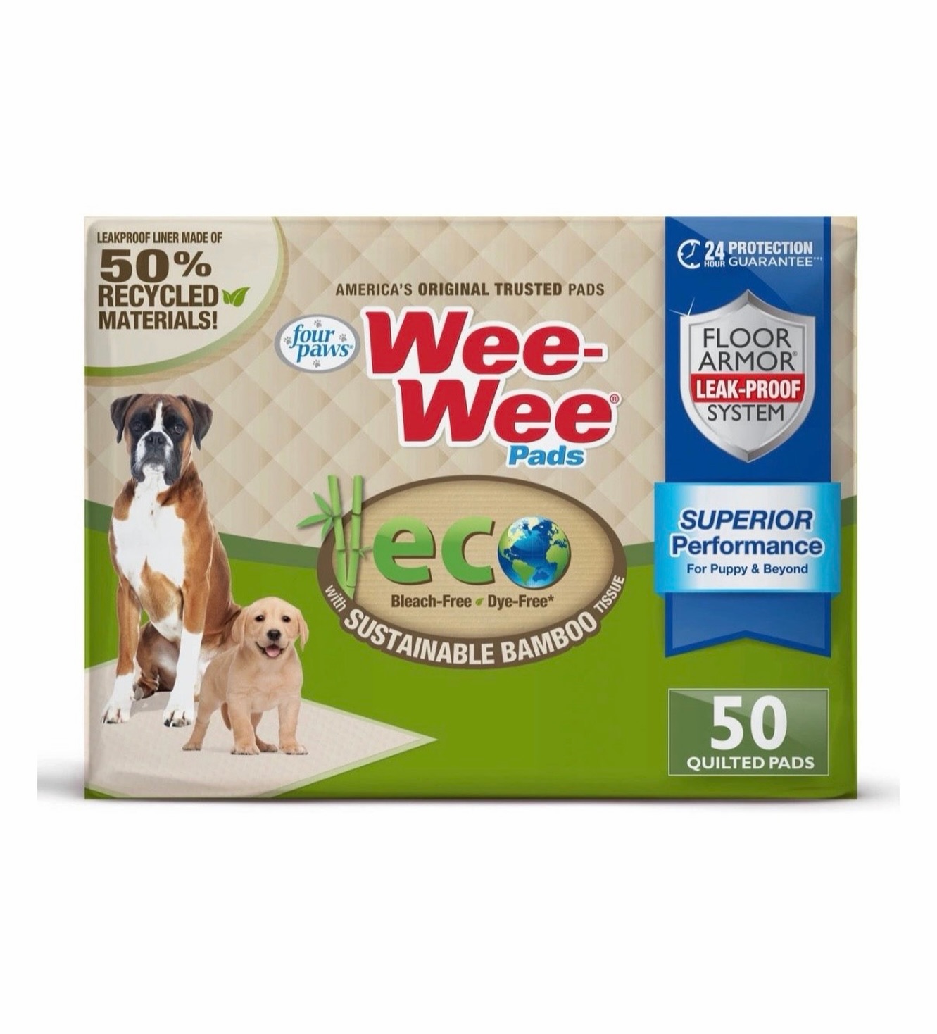 Wee Wee Eco Pads – 50 Count for $65.00 BBD