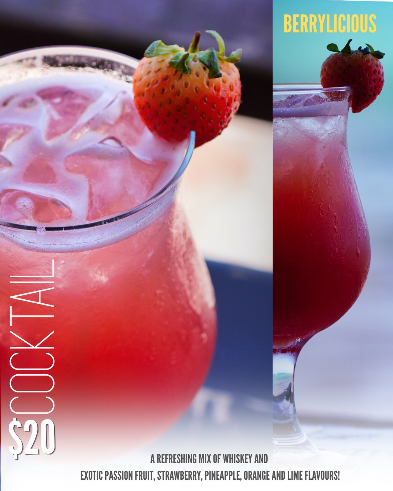 Berrylicious Cocktail – $20 at Surfers Cafe