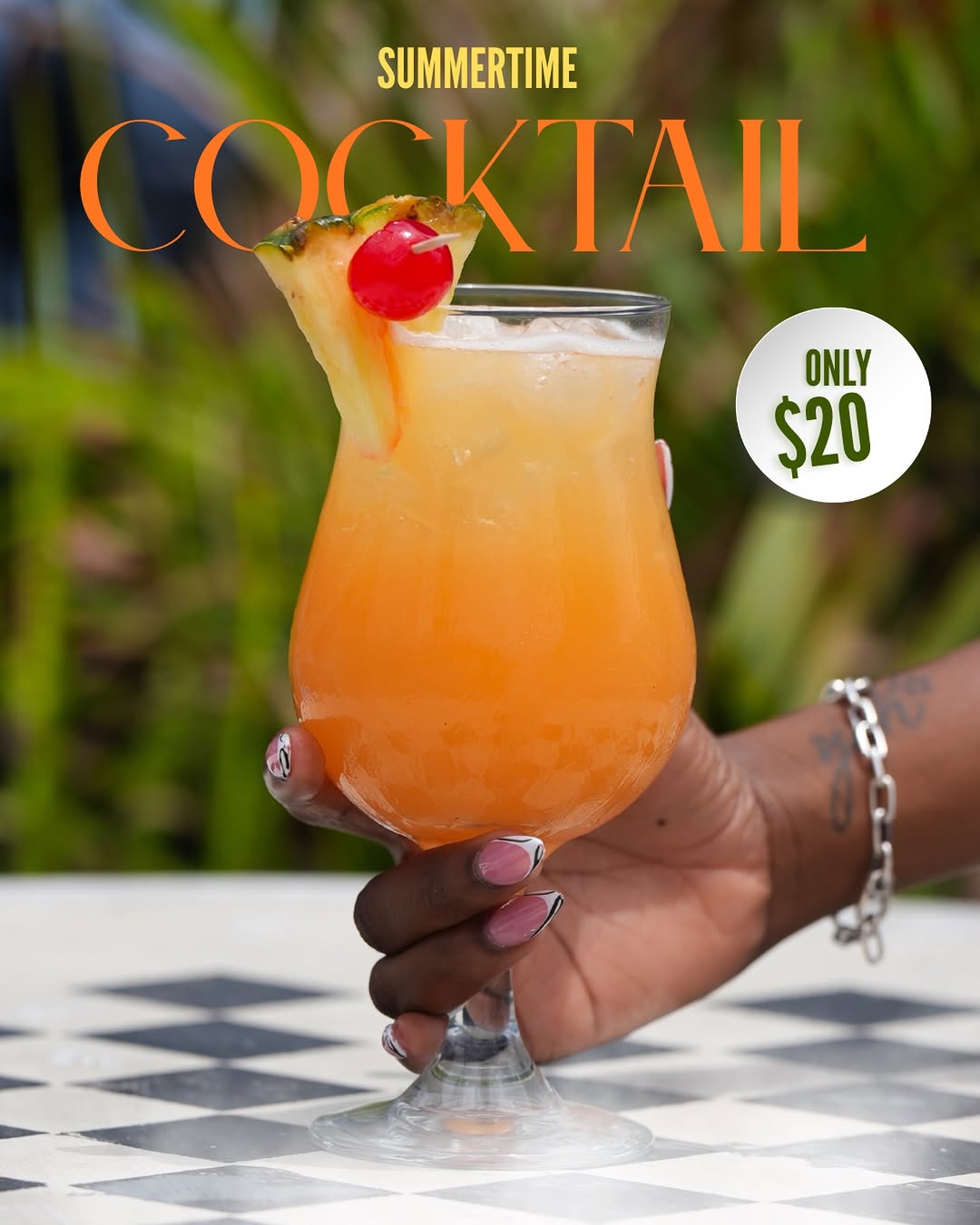 Summertime Cocktail – Only $20 at Surfers Cafe Barbados