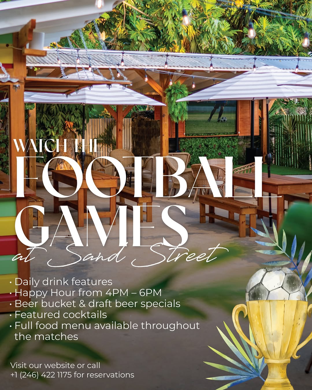 Football Match Days at Sand Street Bistro – Happy Hour & Drink Specials