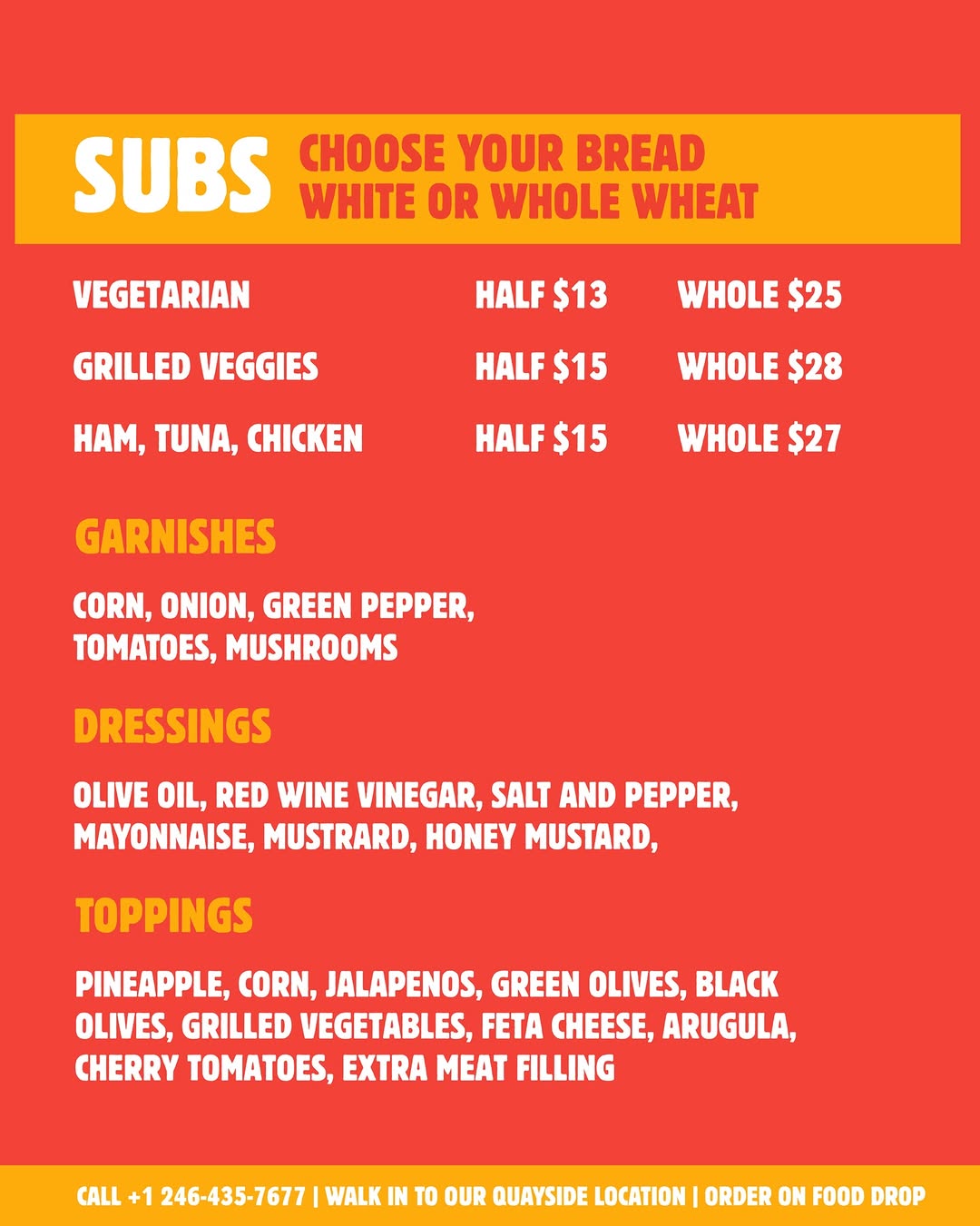 New York Pizza Subs – Starting at BBD $13