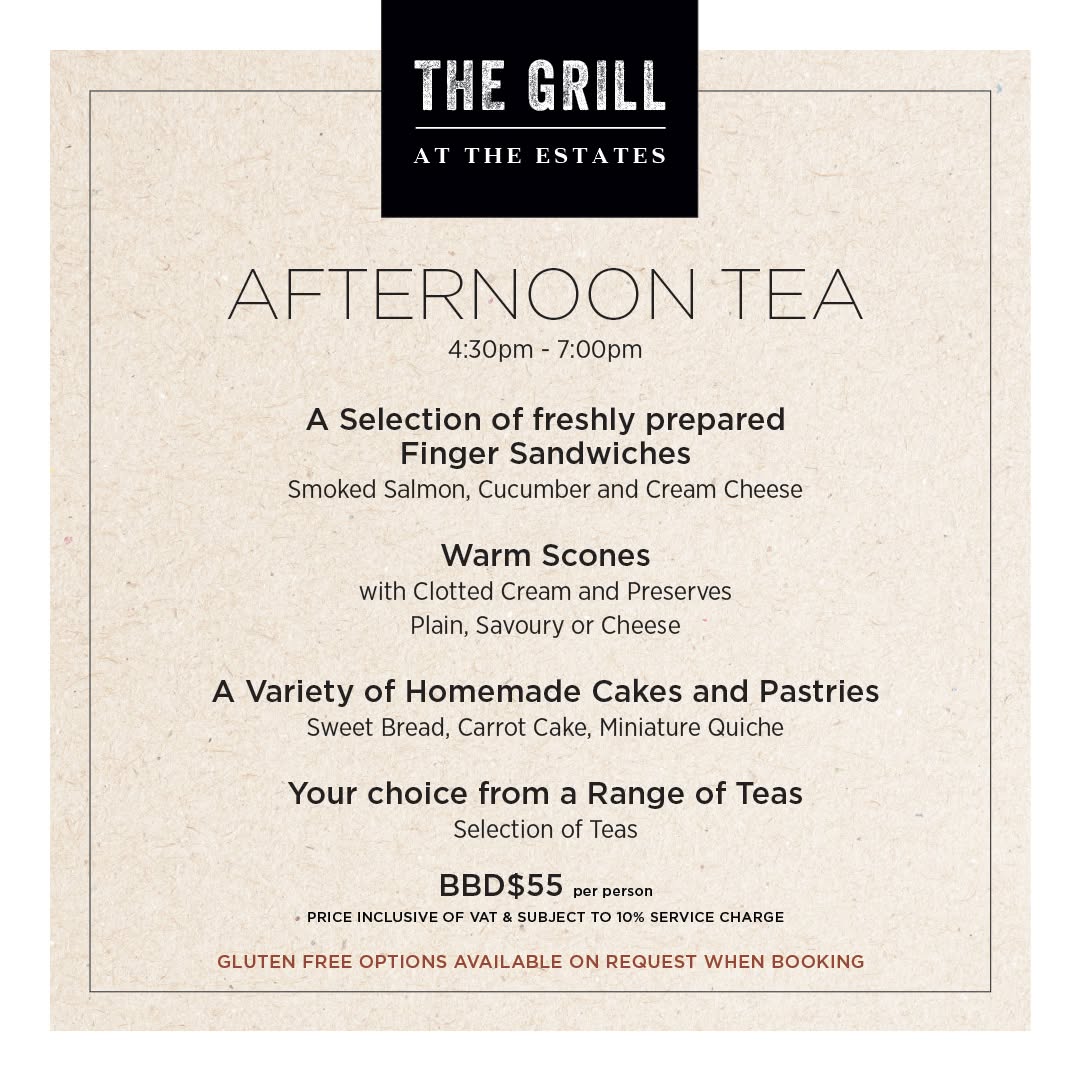 Afternoon Tea Time in August at The Grill at The Estates