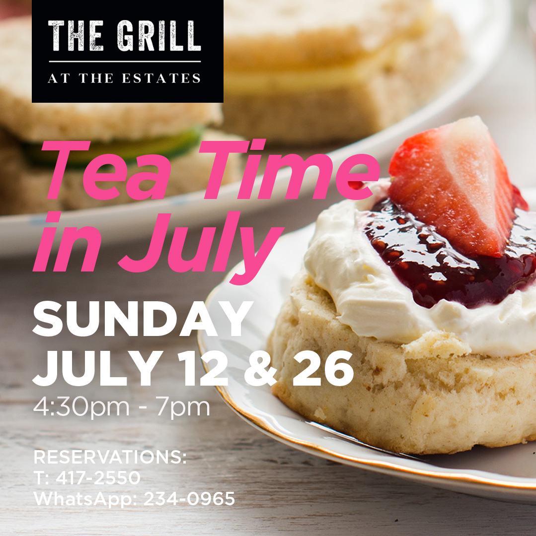 Afternoon Tea at The Grill at The Estates – BBD$55 per person