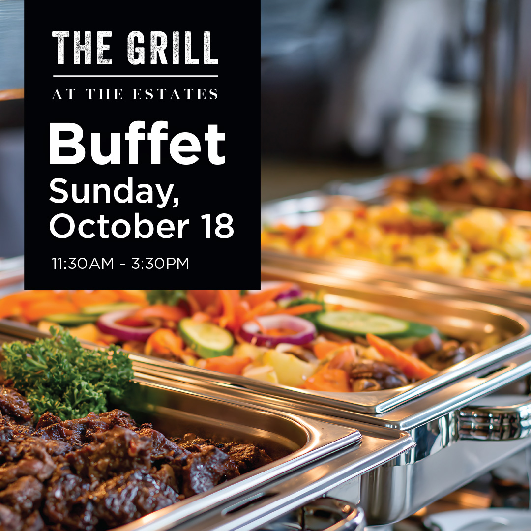 Sunday Buffet Lunch at The Grill at The Estates – BBD$145 Adults