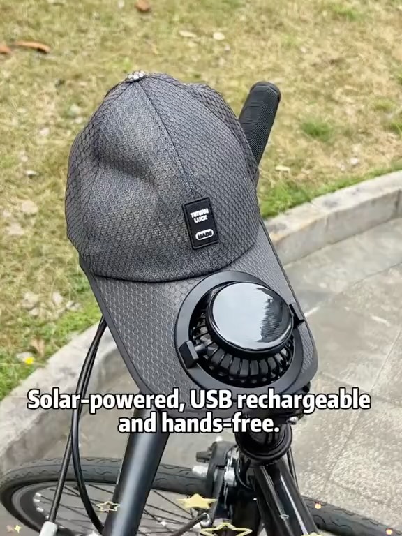 Solar Powered Fan Hat – $30