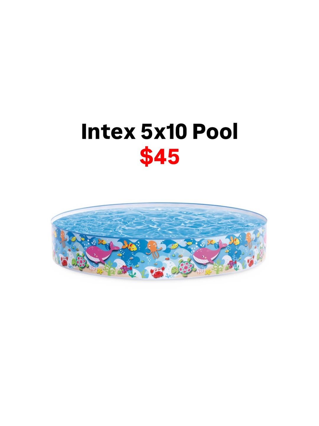 Intex 5x10 Pool – $45 at Mobile City Barbados
