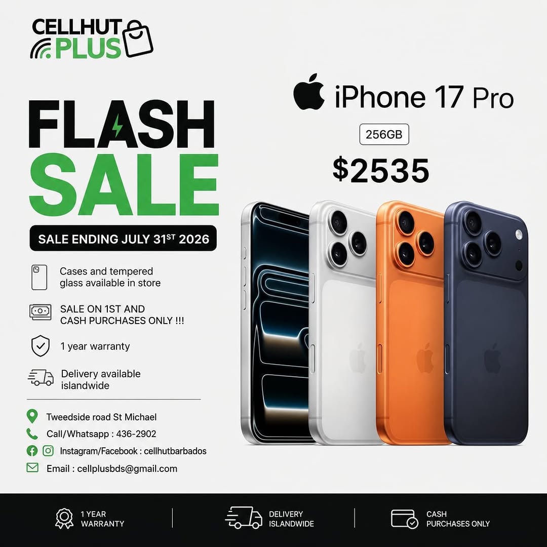 Flash Sale – iPhone 17 Pro 256GB at $2535