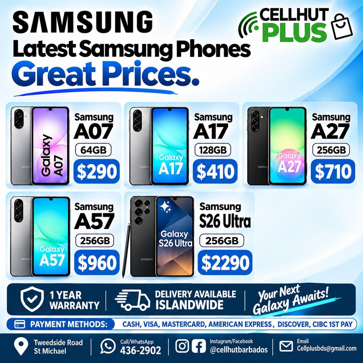 Samsung Galaxy Phones at Great Prices - Cell Hut Plus